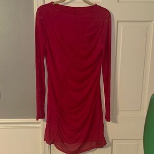 NWT Halara Fitted Pink Long Sleeve Dress Medium